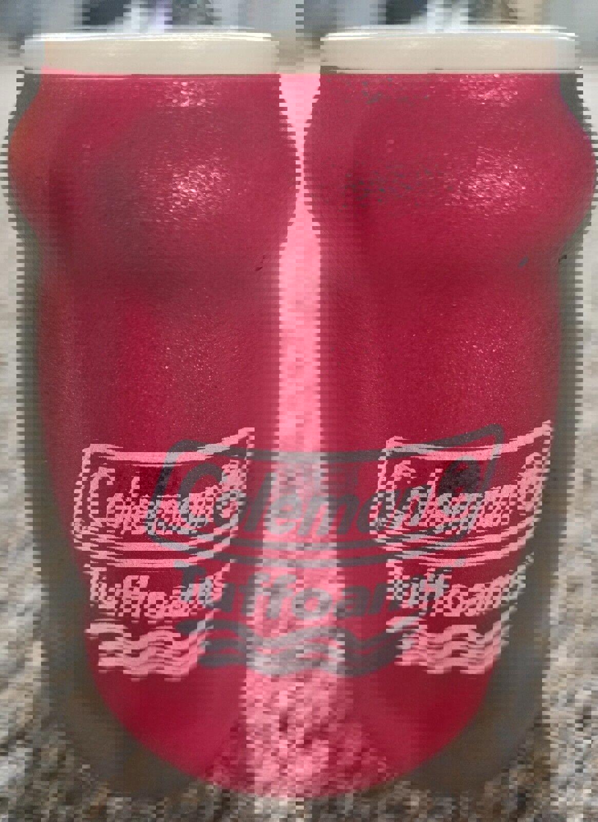 Vintage Coleman Tuffoams Foam Insulated Beer Can Coozie Koozie Holder Red