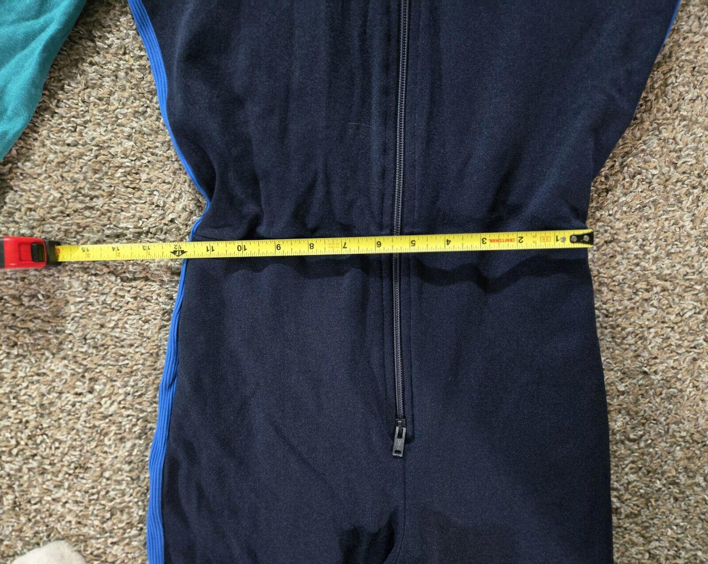 Vintage Odlo Ski Suit Navy Teal Blue White Mens Medium 50