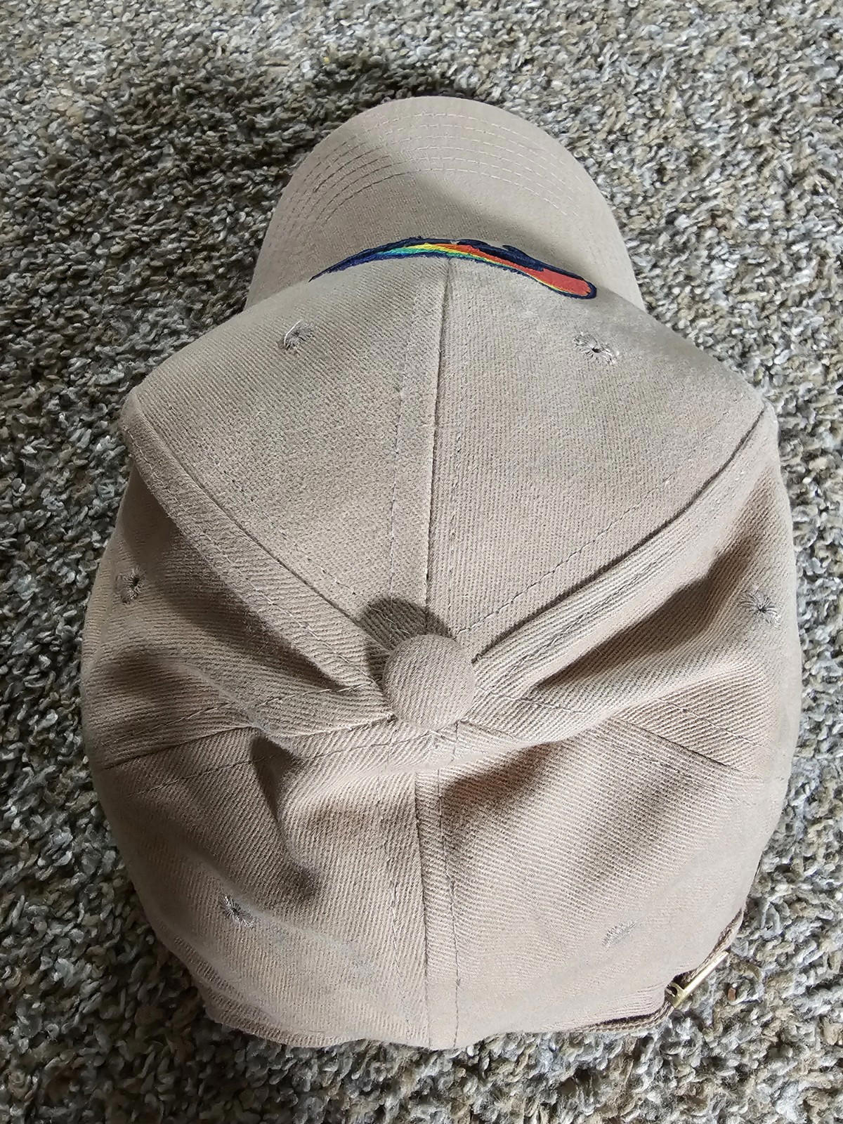 fitz rainbow strapback Crossroads Designs hat