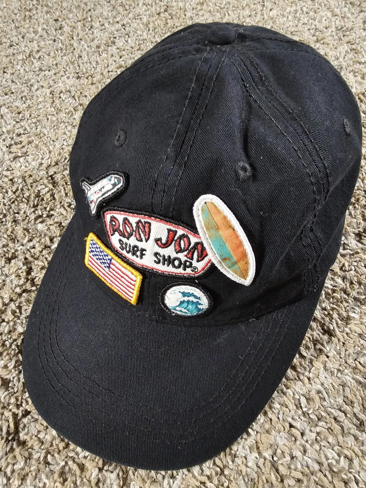 Ron Jon Surf Shop strapback black Hat W/ patches