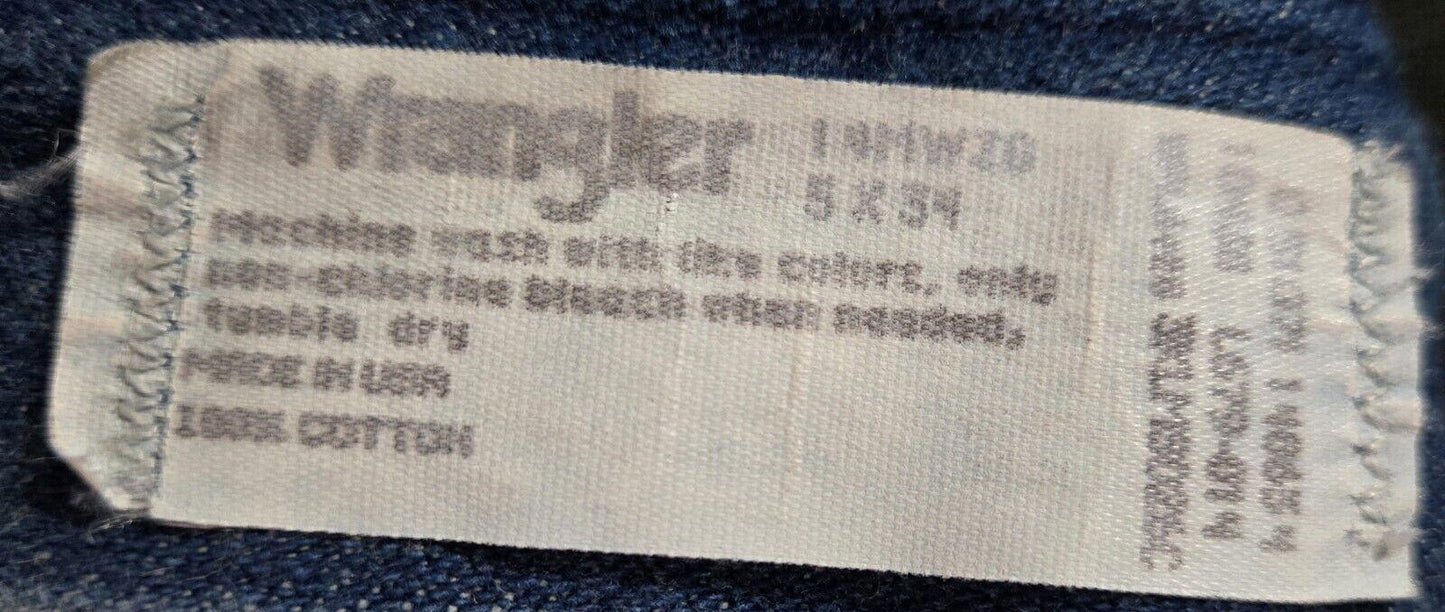 Vintage Womens Wrangler Jeans Size 5 X 34 Made In USA
