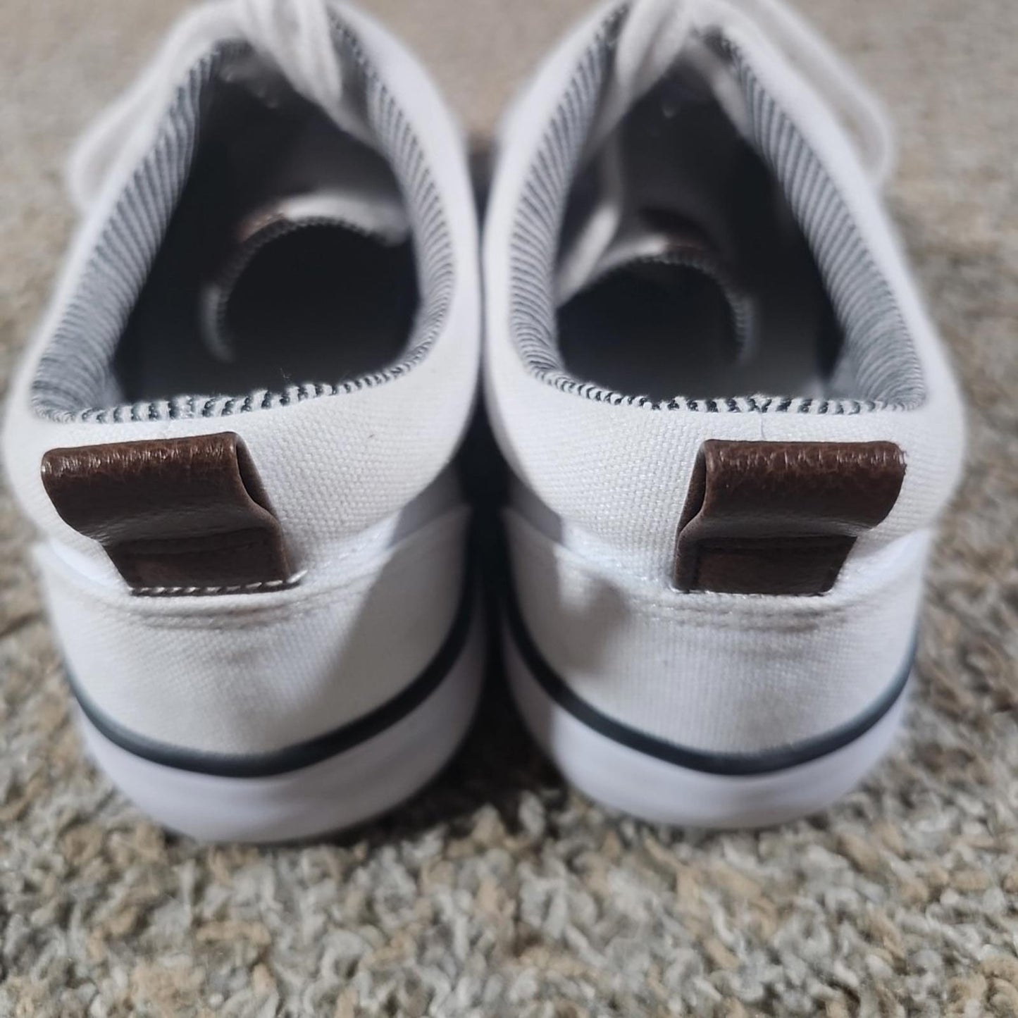 Goodfellow Casual Docksider Boat Shoes White Sz 7