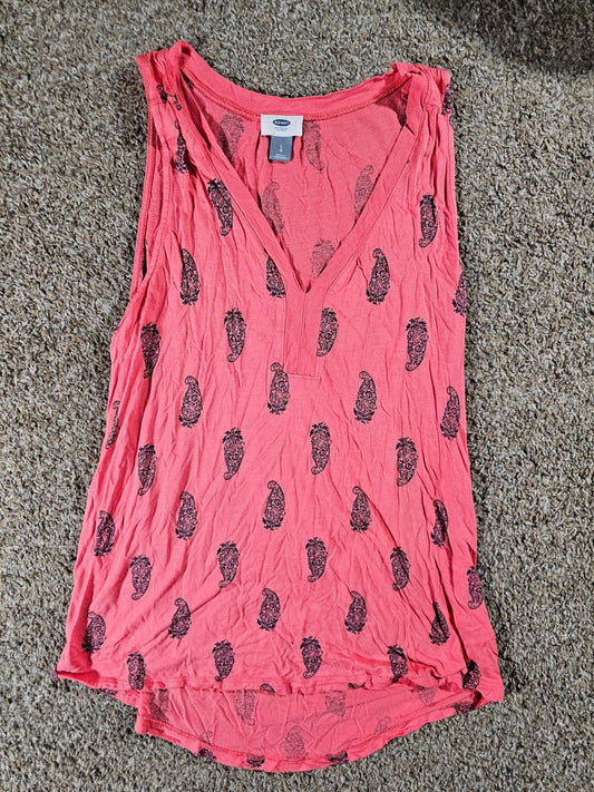 Old Navy Tank Top L V Neck Tank Top Casual Pineapple