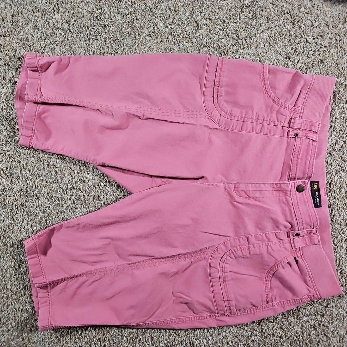 Lee Relaxed Fit 16P Pink Capris
