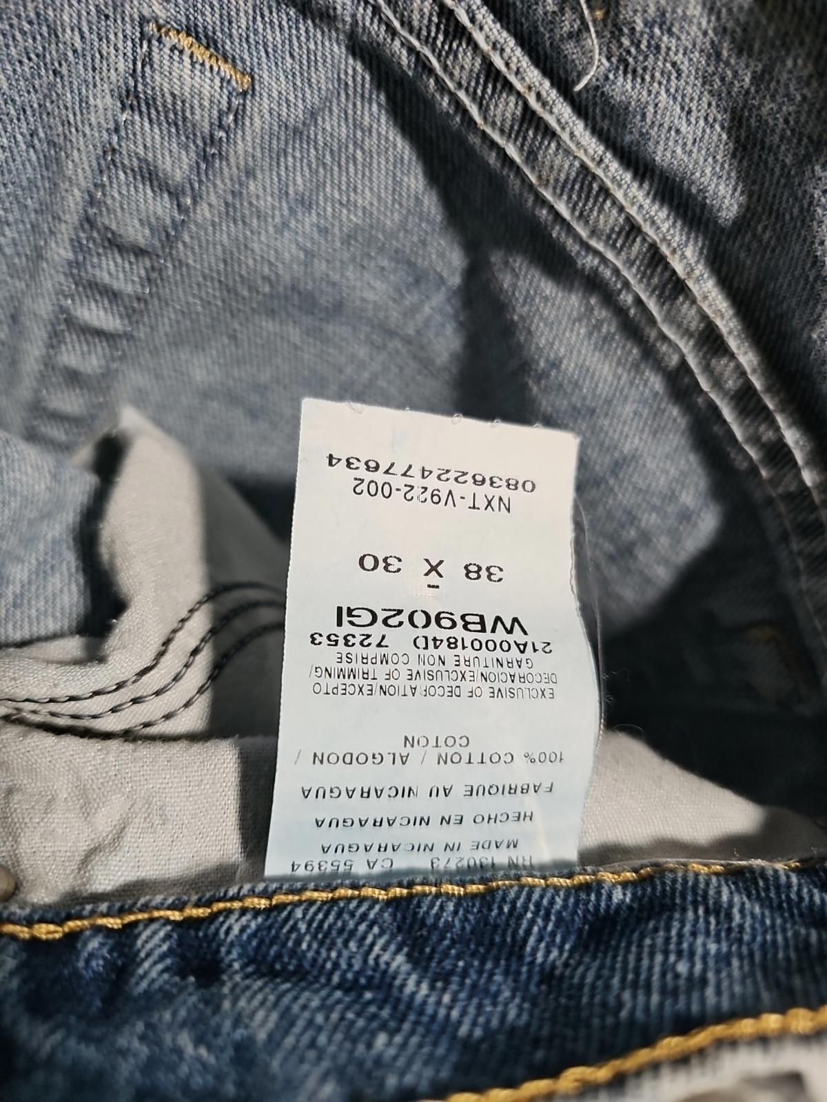 Wrangler Blues 38x30 Straight Leg Jeans