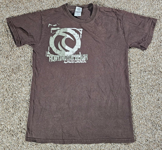 Huntington Beach California 2005 Brown Small Tshirt