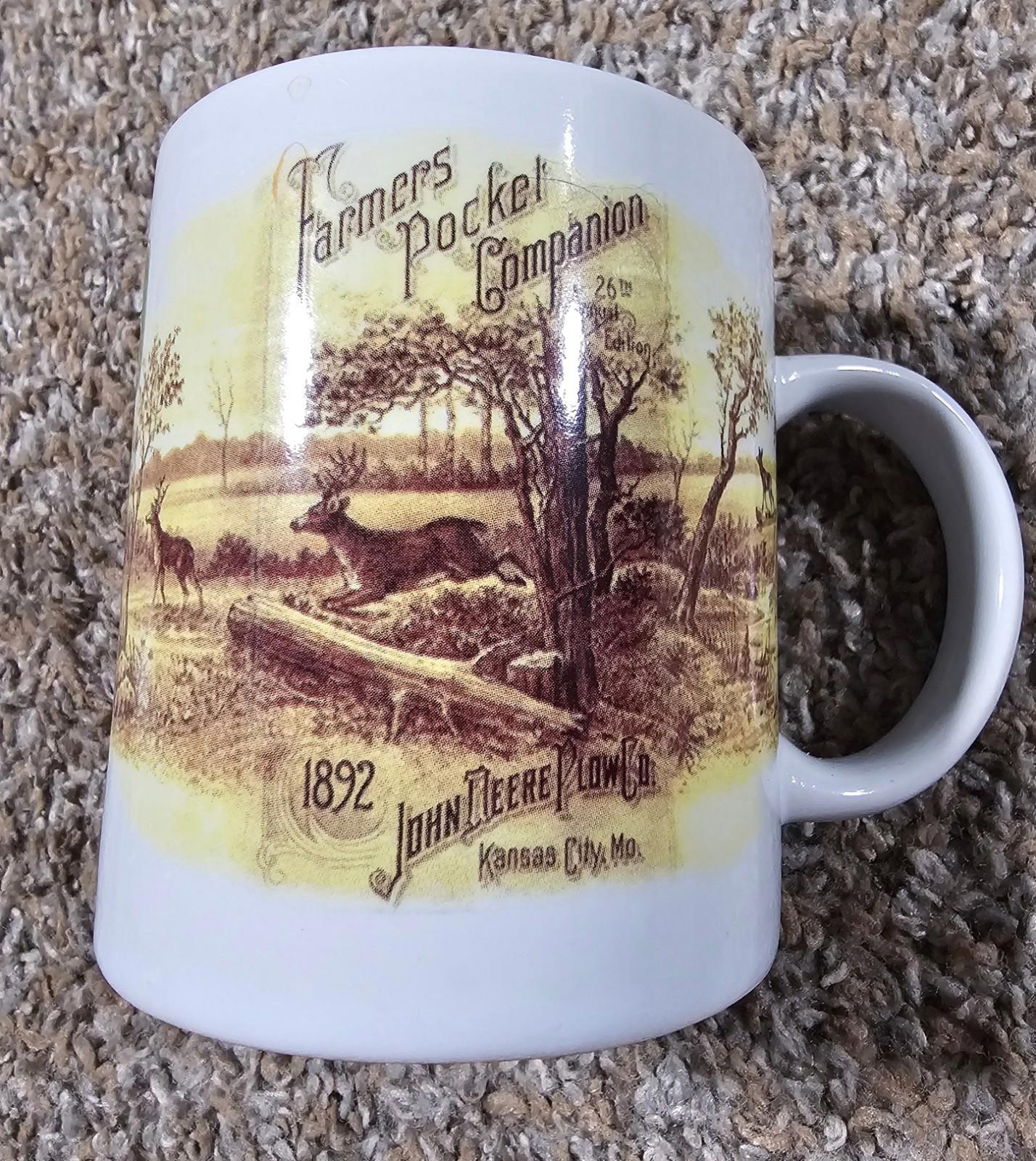 John Deere 1892 Farmers Pocket Companion Mug Collectible Coffee Cup Tea Mug