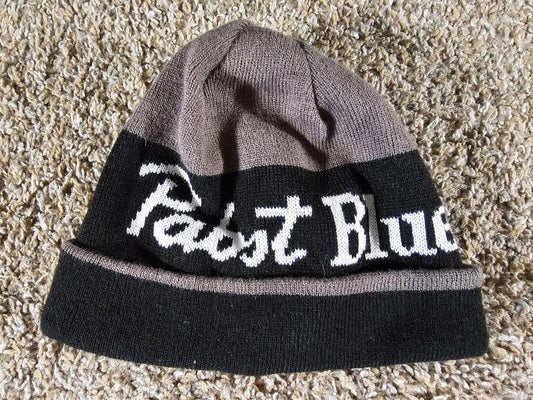 Pabst Blue Ribbon winter hat beanie 100% ACRYLIC