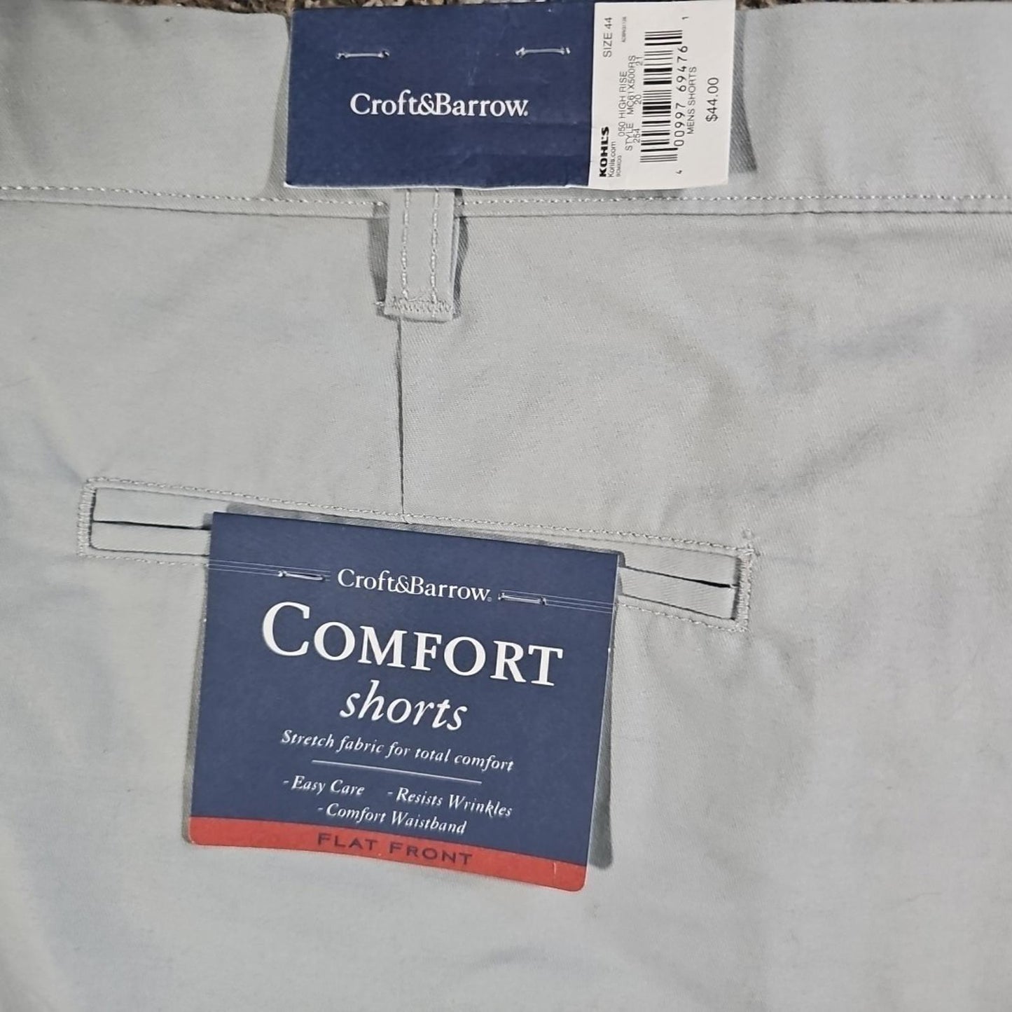 Croft & Barrow Comfort 050 High Rise Sz 44 Shorts