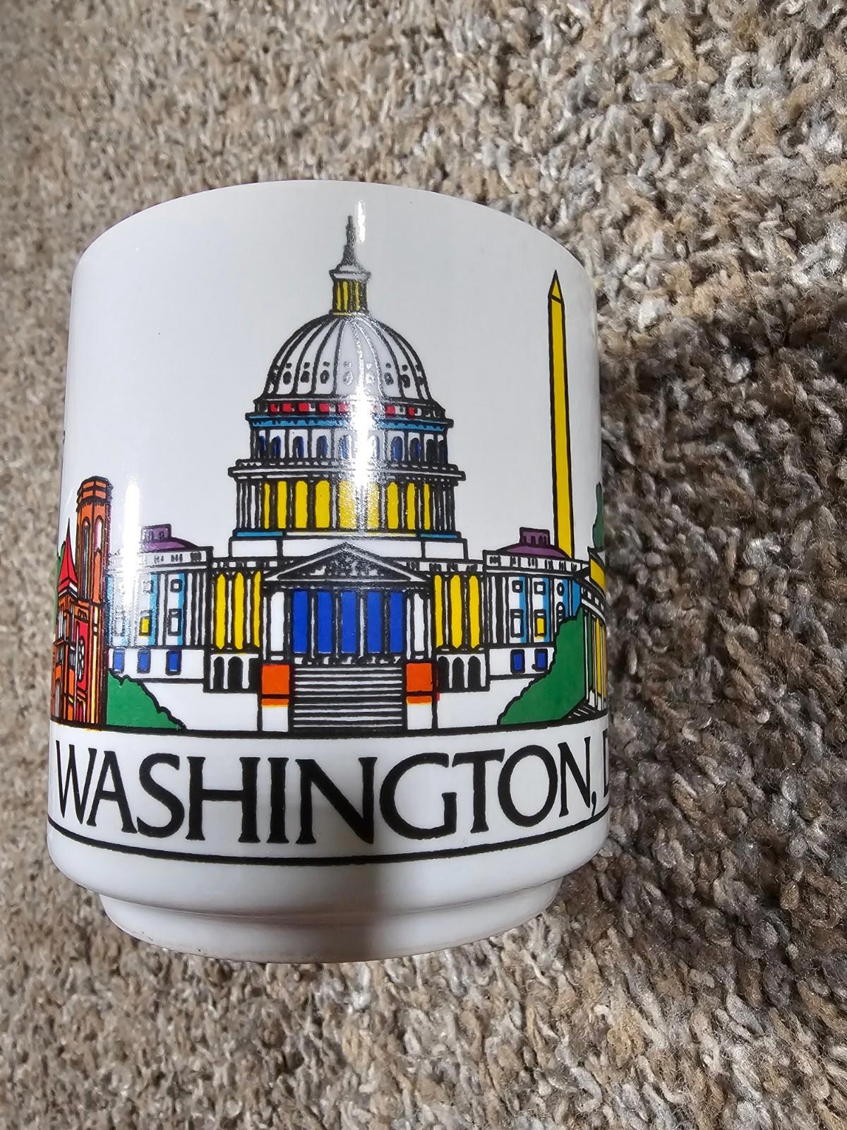 Vintage Washington DC 1985 Host International Coffee Cup Mug