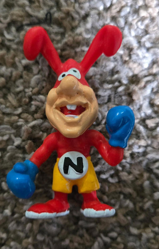 Vintage Dominos Pizza 2.5" Avoid The Noid Boxing Gloves Boxer PVC Figure 1988