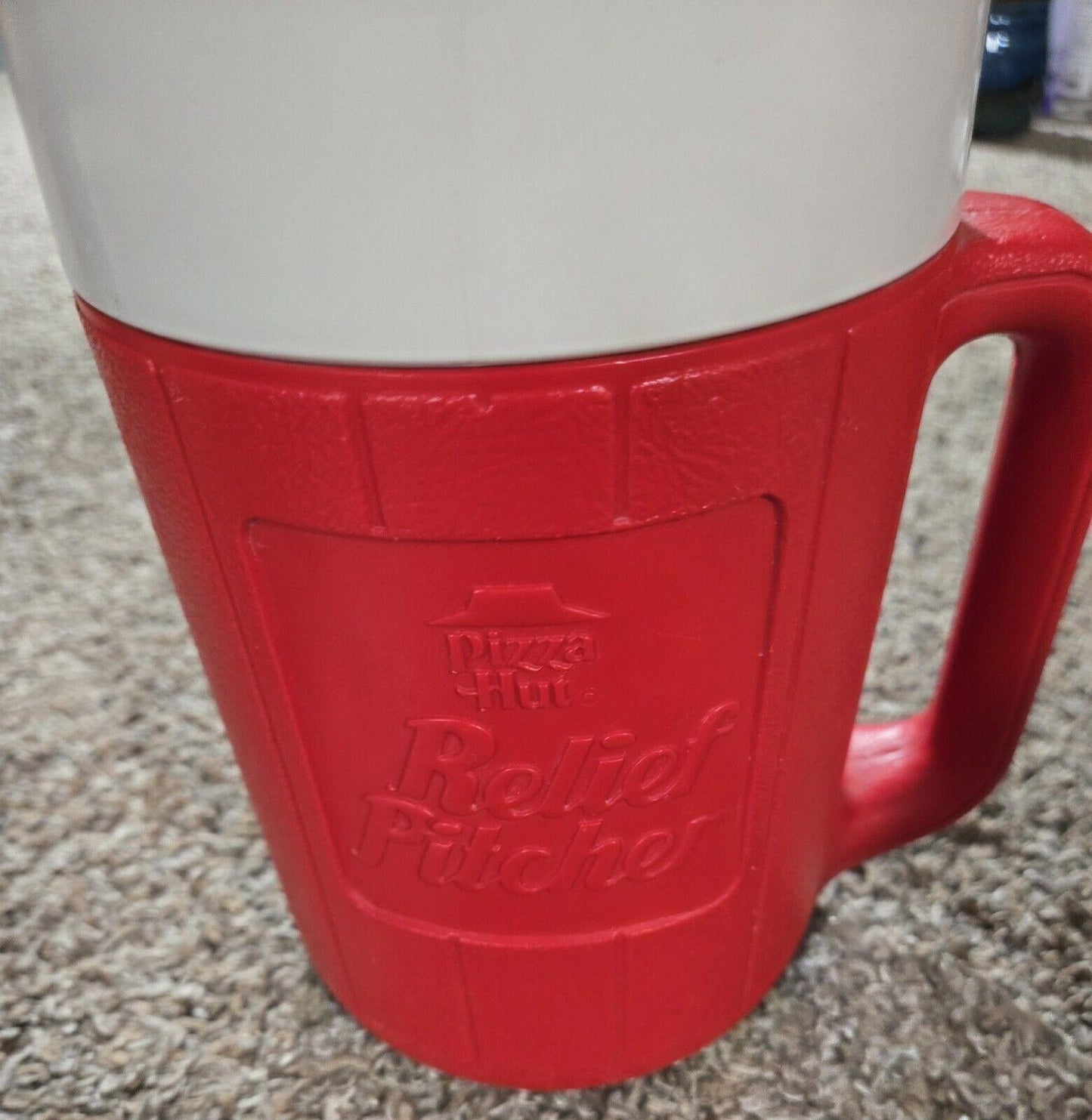 Vintage 80s Pizza Hut Coleman Pepsi Relief Pitcher Water Cooler Jug 1/2 Gallon