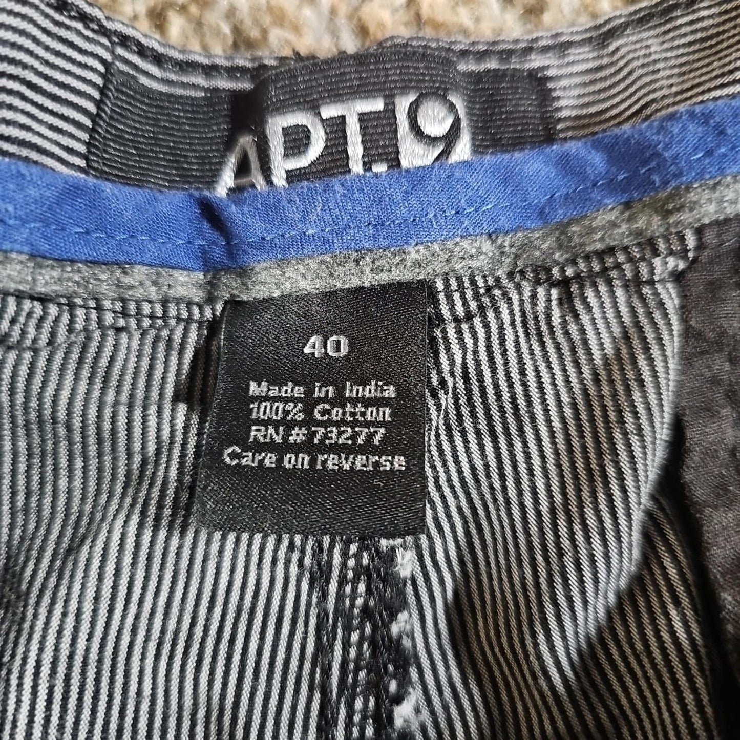 Apt 9 Sz 40 Striped Shorts