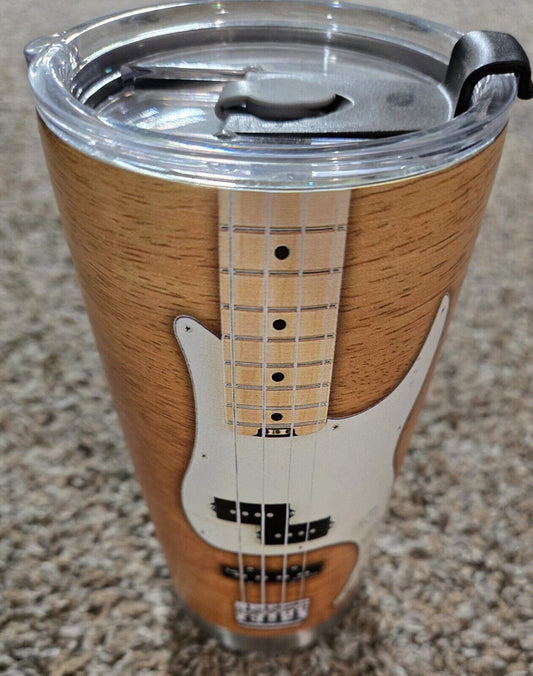 20 oz Bass Guitarist Ingredients Travel Coffee Mug