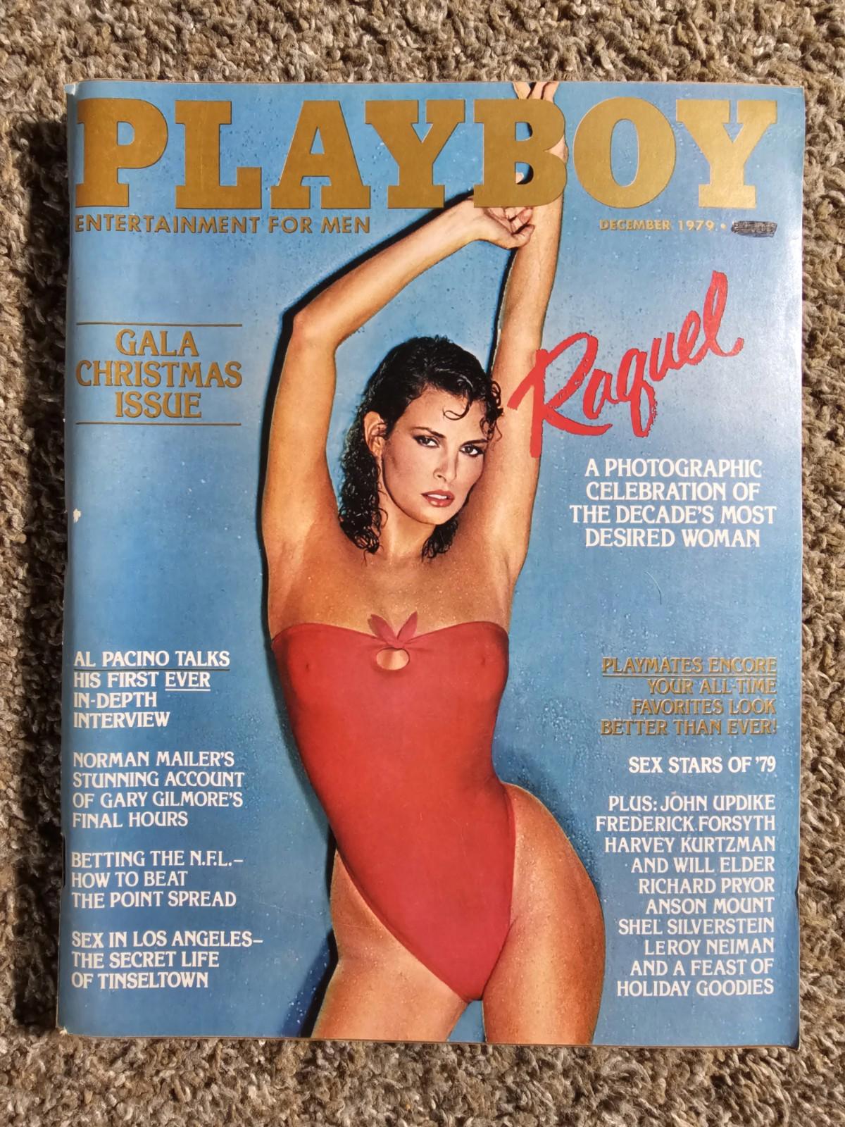 Vintage Playboy December 1979 magazine with intact centerfold