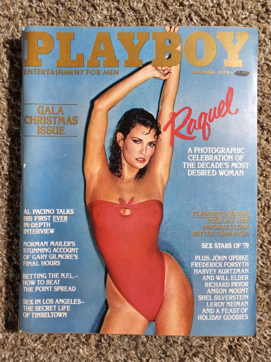 Vintage Playboy December 1979 magazine with intact centerfold