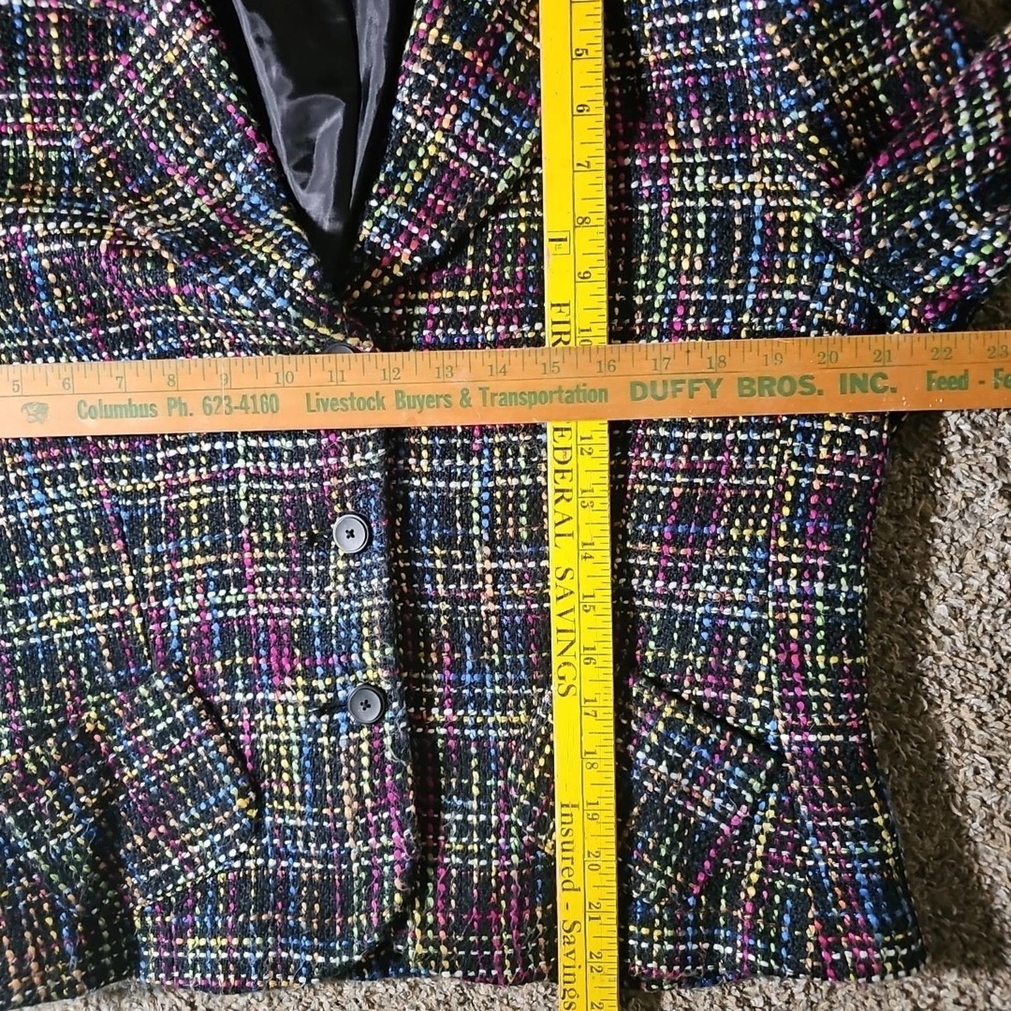 Chadwicks Thick Weave 3 Button Blazer SEE MEASUREMENTS