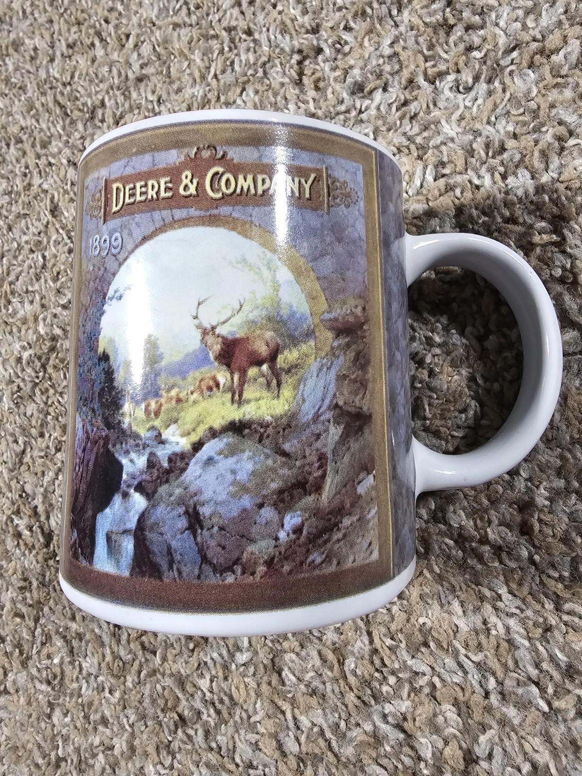 John Deere Coffee Mug/Cup "Deere & Company" 1899 Hunting Scene Gibson