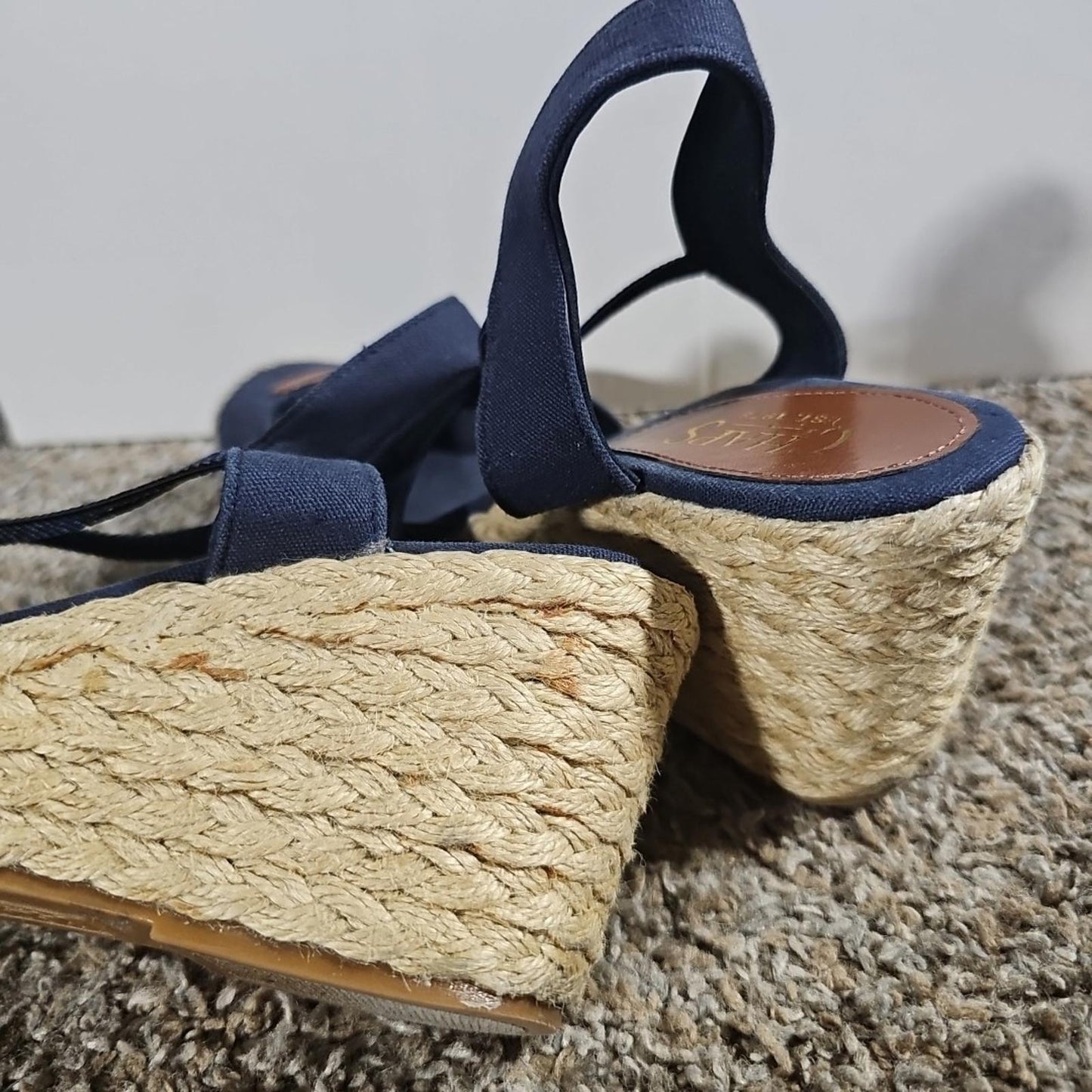Chaps Clarisa Wedge Heel Sandal Sz 9B