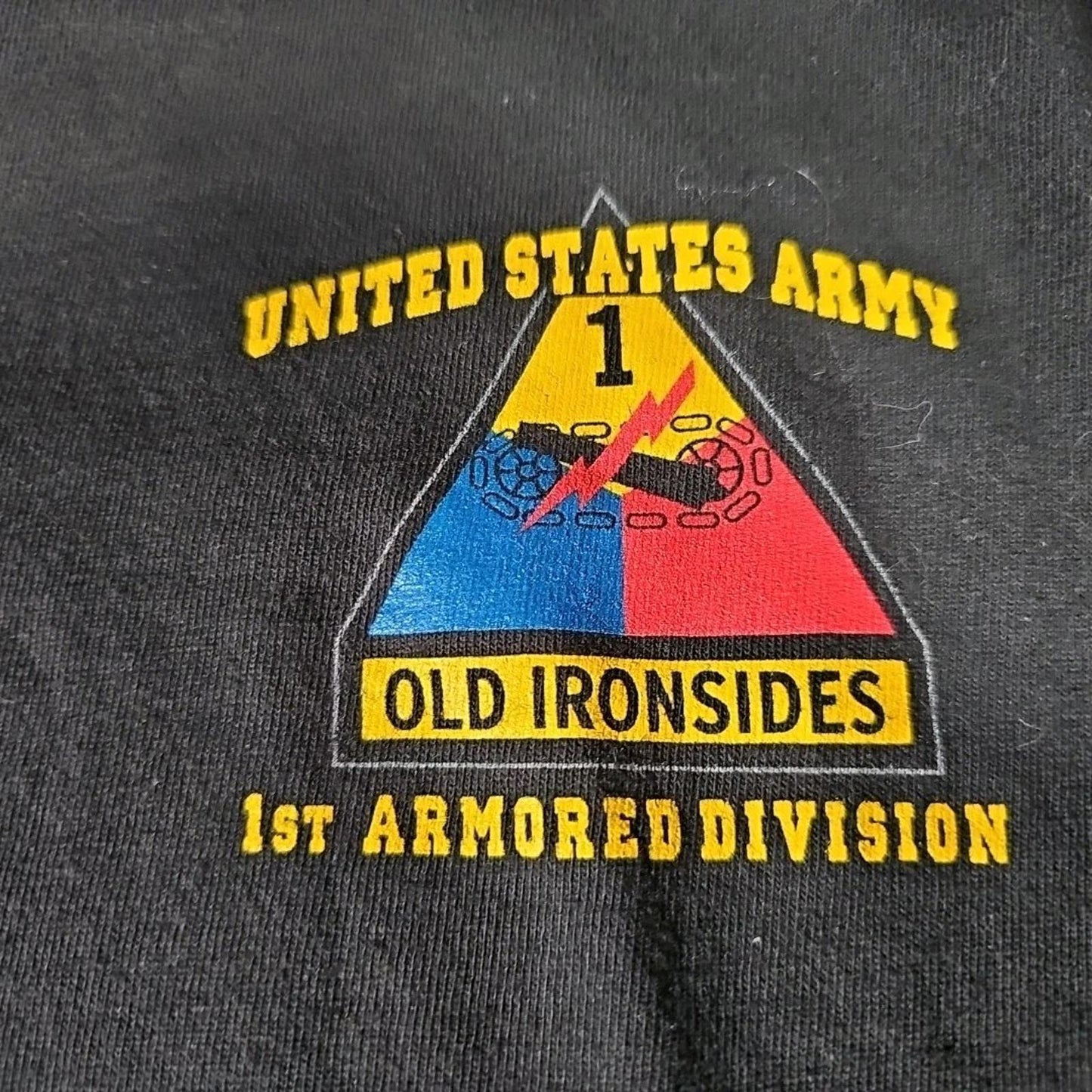 United States Army Old Ironsides 1st Armored Division L Tee