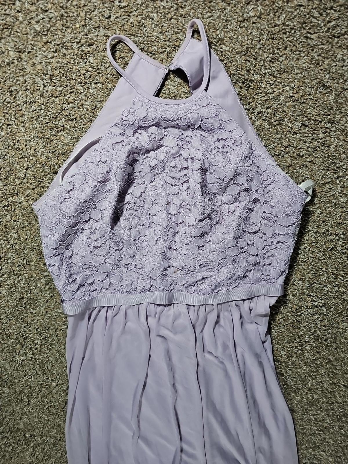 Davids Bridal Sz 10 Purple Dress