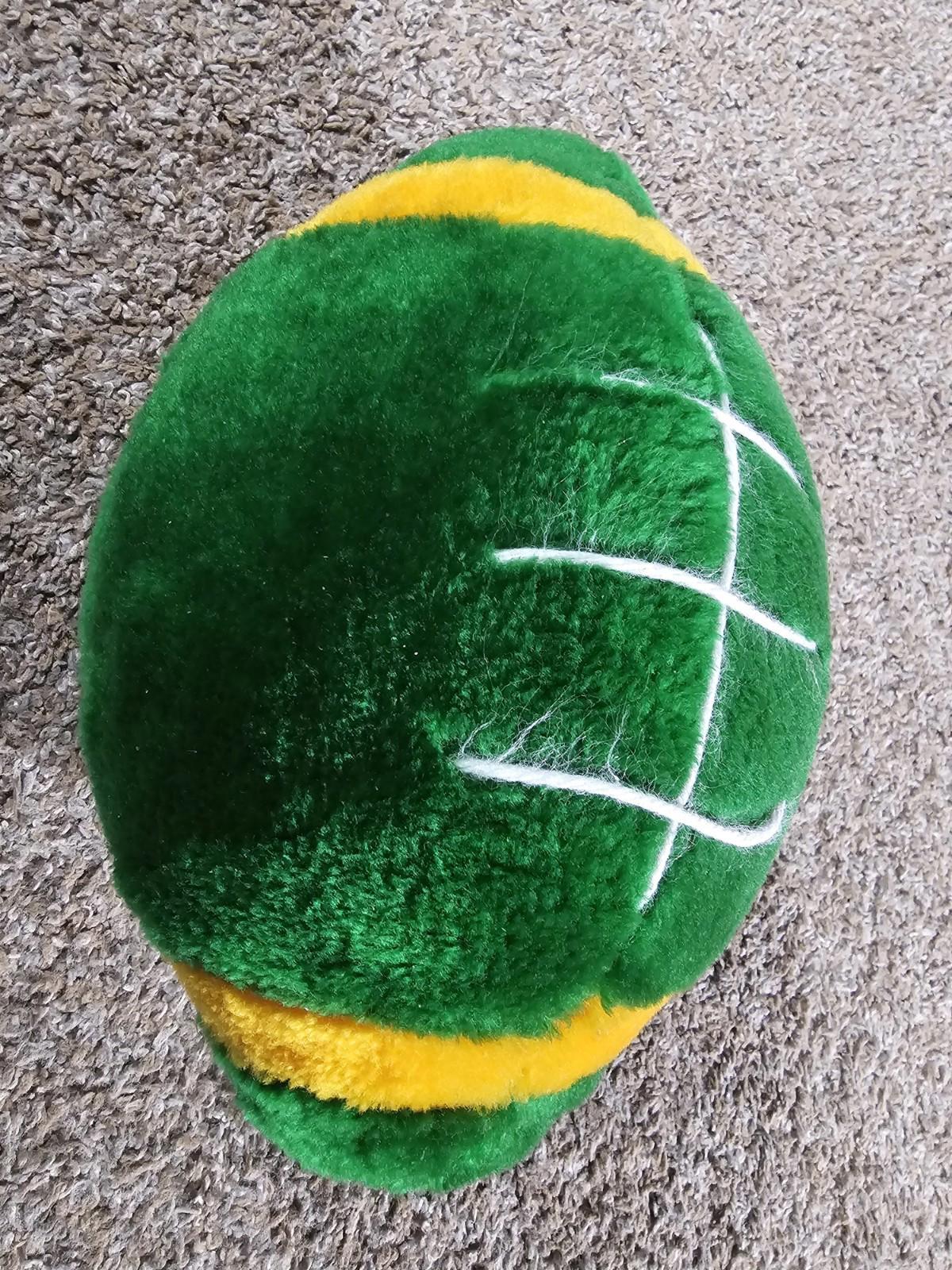 Green Yellow NFL Plush Football - Packers
