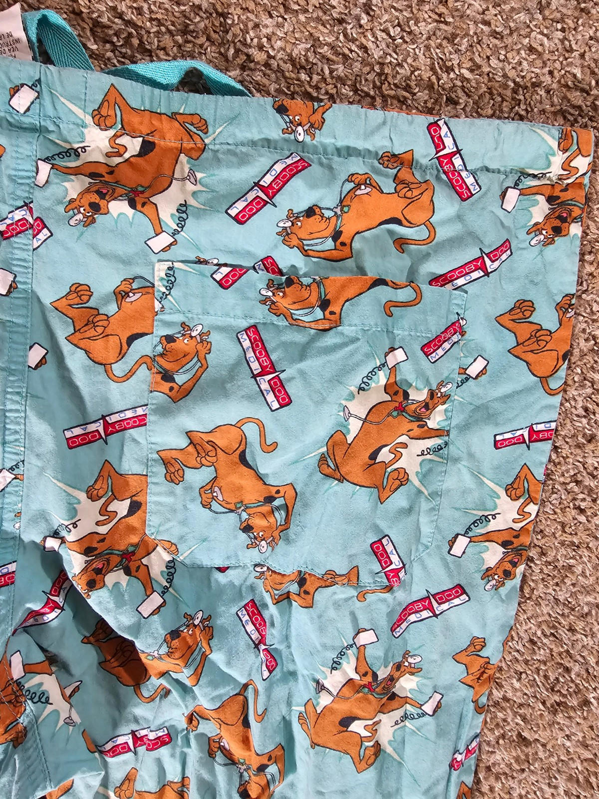 Scooby Doo Medical scrubs Set Medium 2003 "REAR!" Very Rare