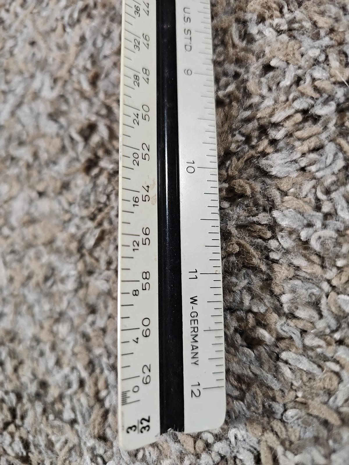 Vintage ALVIN No. 240P Architect Ruler West Germany