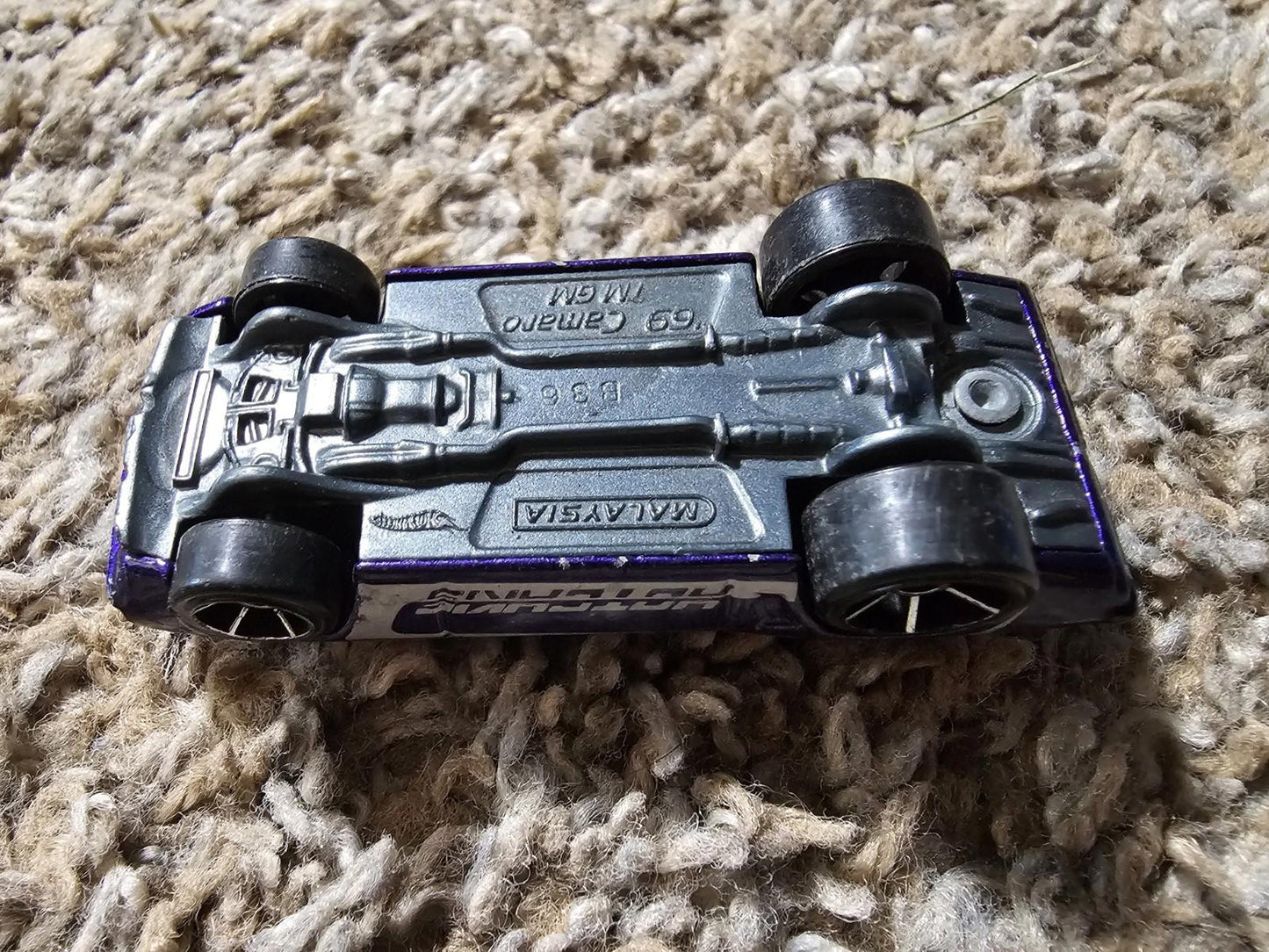 Hot Wheels '69 Camaro MGM Purple Toy Car