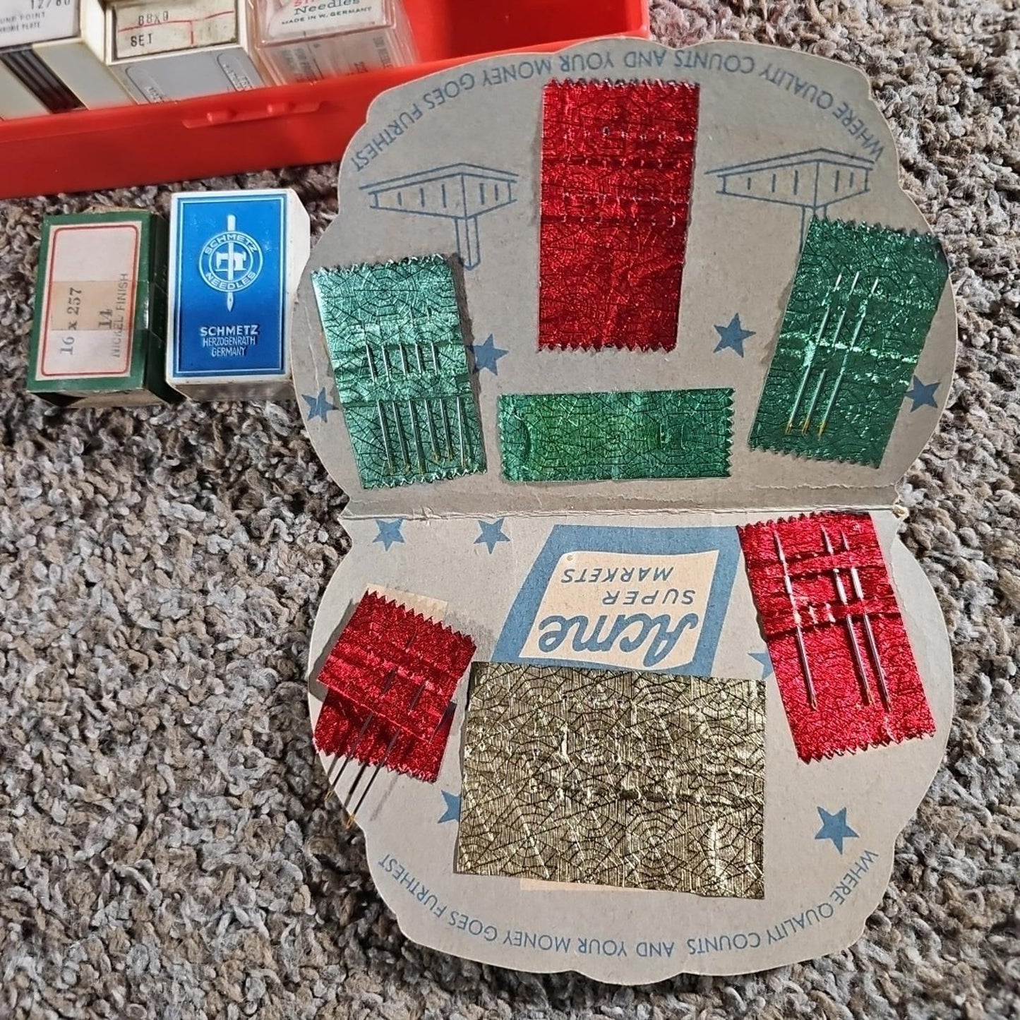 Vintage Sewing Needles Set Singer Schmetz ACME W. Germany