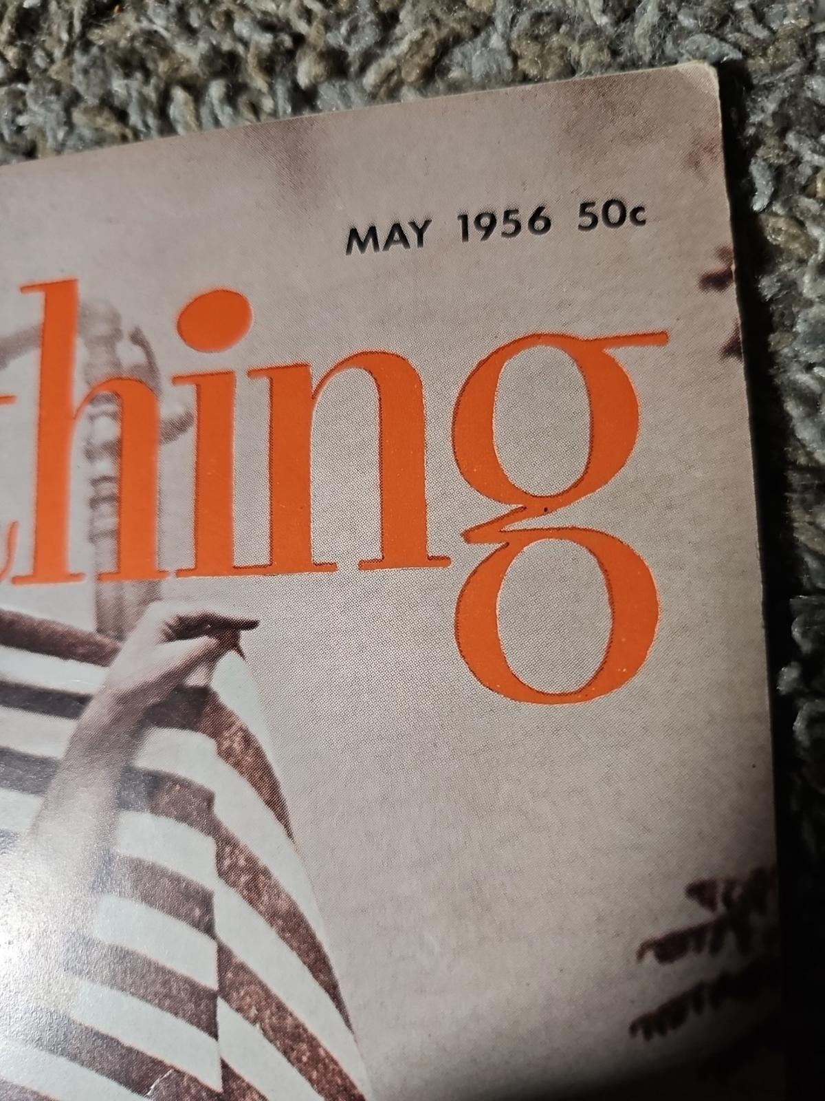Vintage modern sunbathing May 1956 magazine
