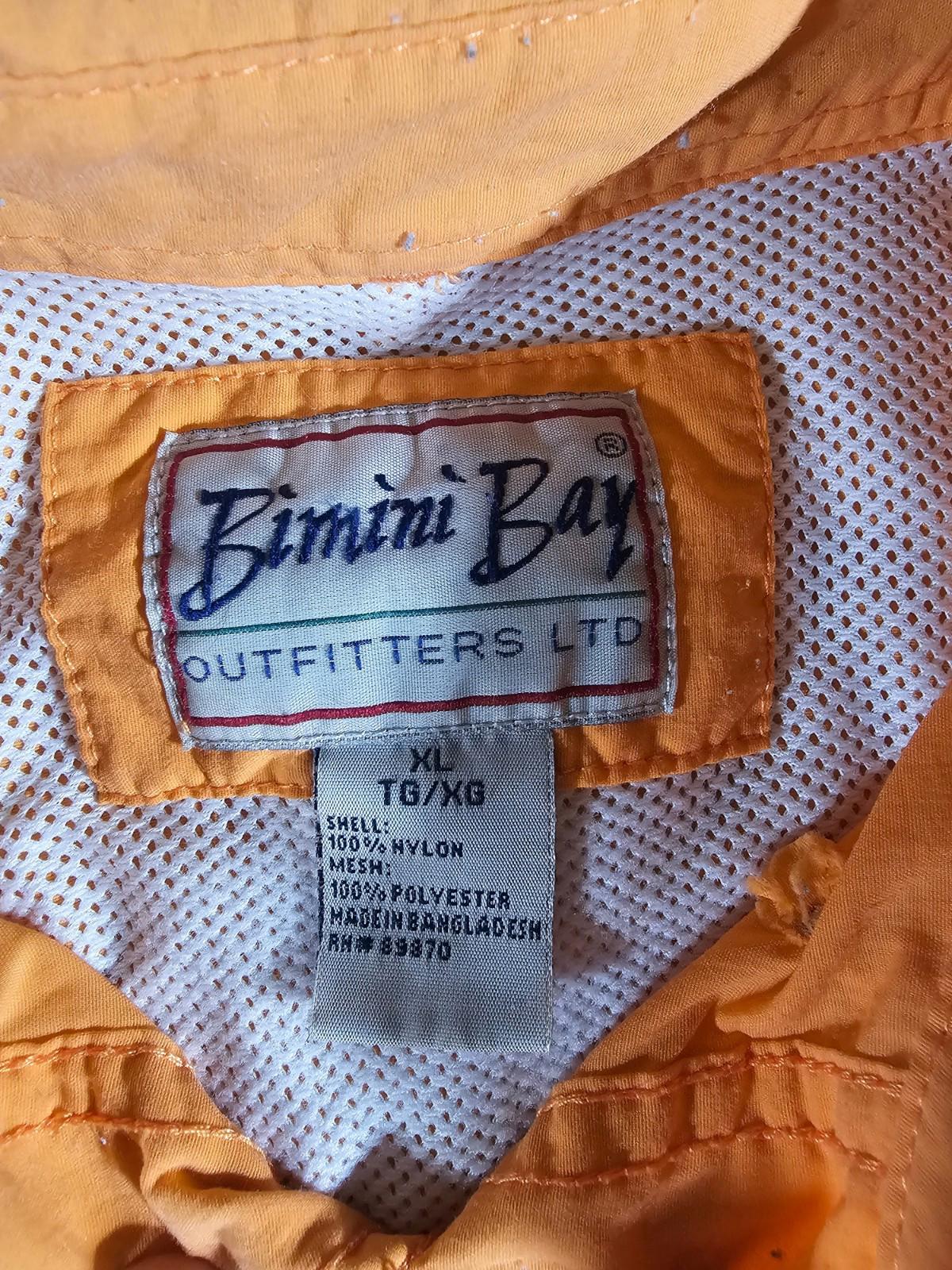 Bimini Bay Outfitters XL Orange Short Sleeve Fishing Shirt
