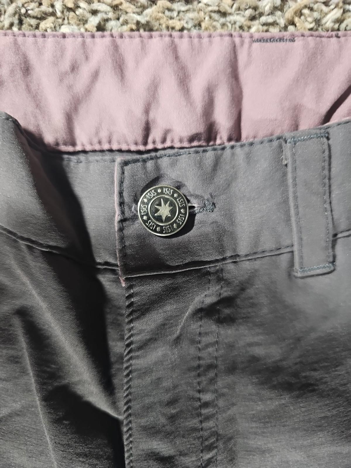 Isis Sz 10 Nylon Gray Outdoor Pants