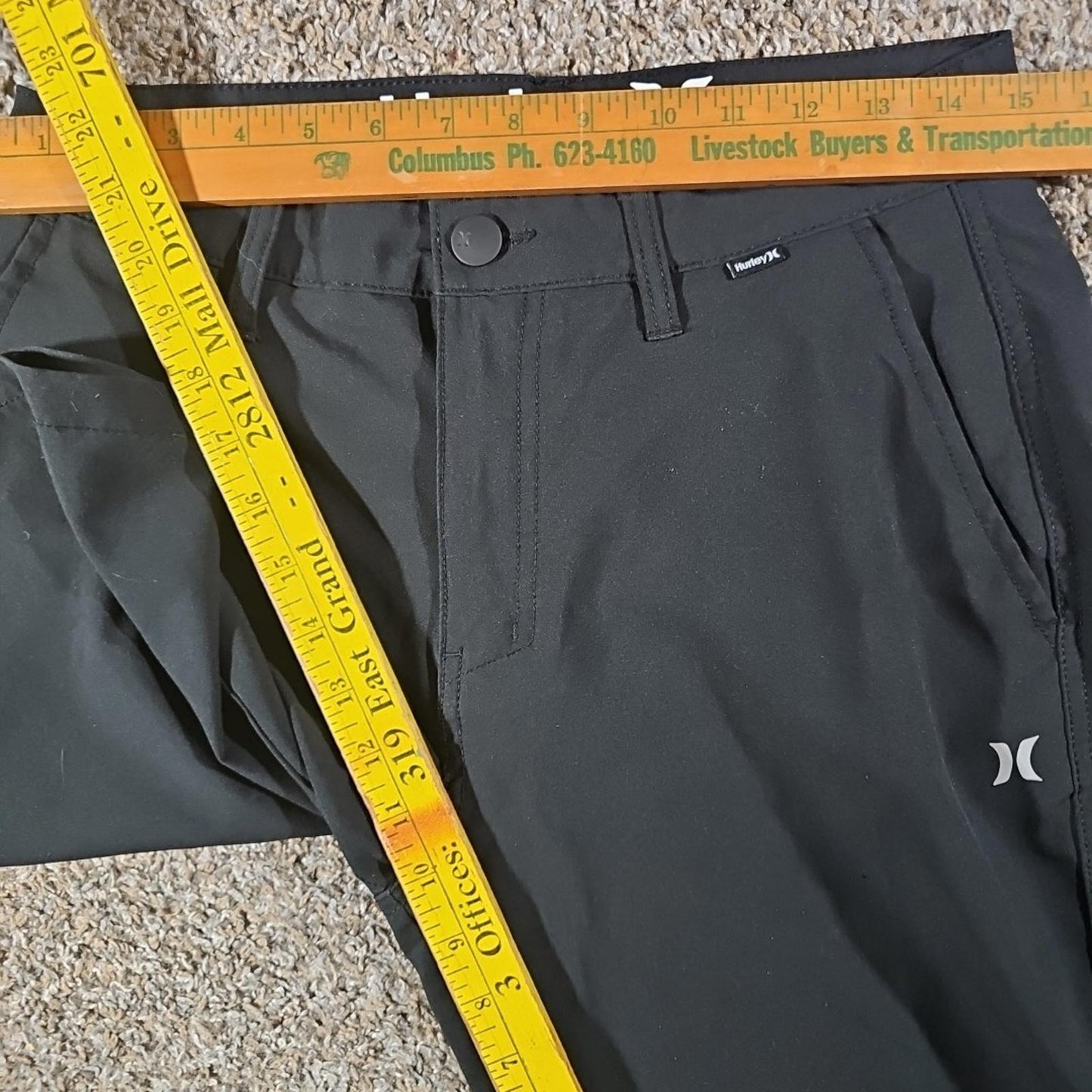 Hurley Sz 30 Black Shorts