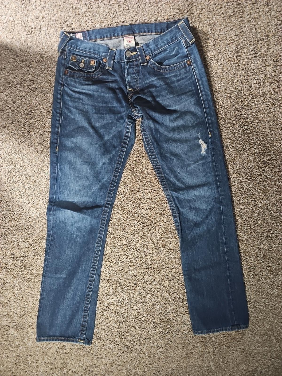 True Religion Jordan Sz 28 Flap Pockets Jeans