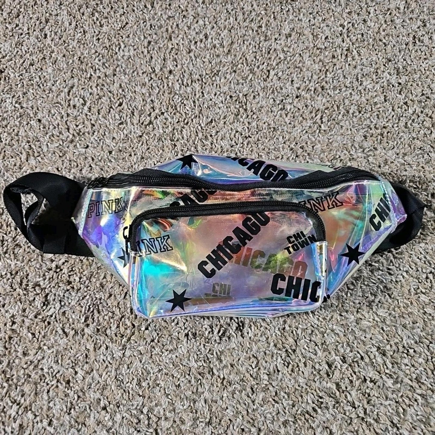 Victoria's Secret PINK Iridescence Clear Fanny Pack Chicago
