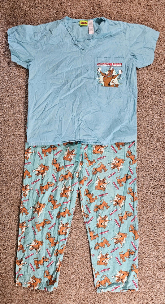 Scooby Doo Medical scrubs Set Medium 2003 "REAR!" Very Rare