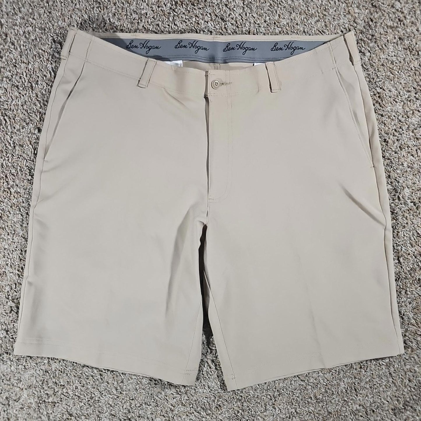 Ben Hogan Sz 38 Khaki Golf Shorts