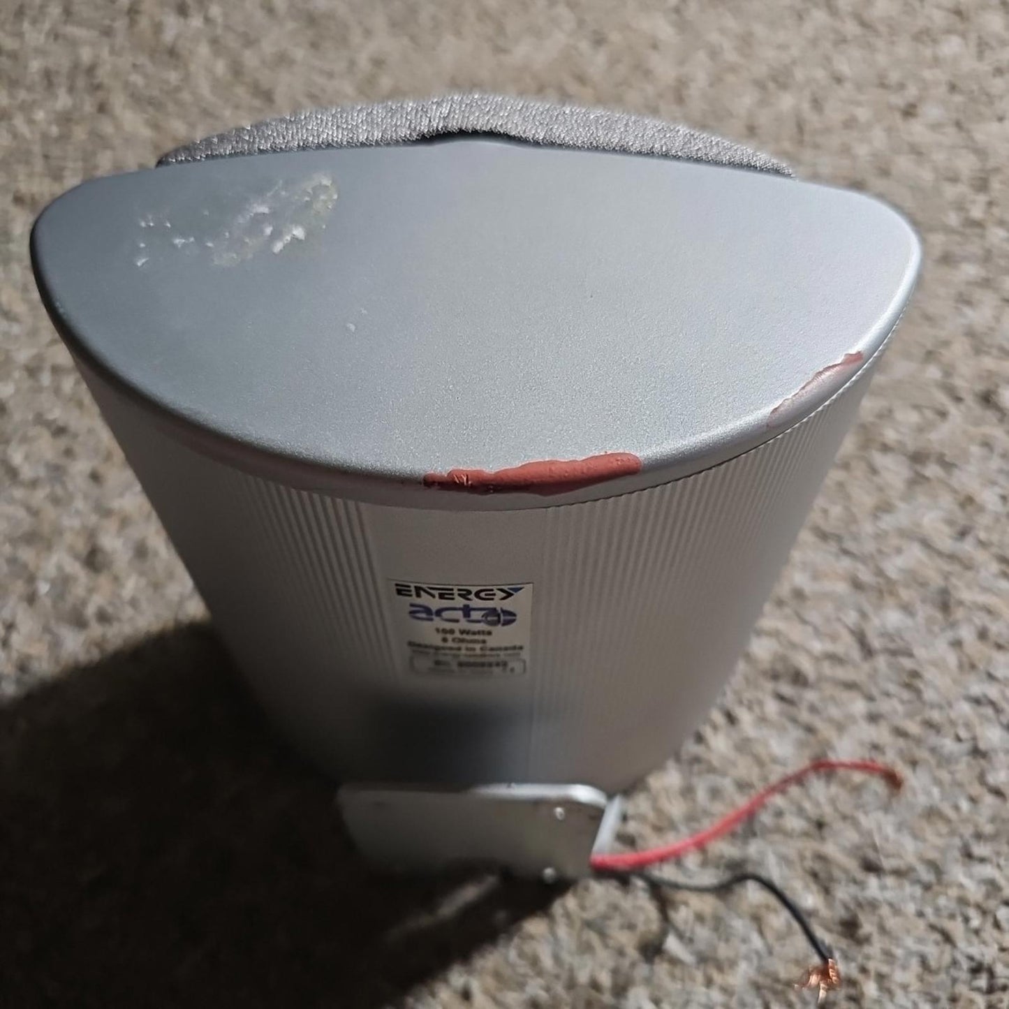 Energy ACT 1 Cinema Replacement Speaker Silver 100 Watts 8 Ohms