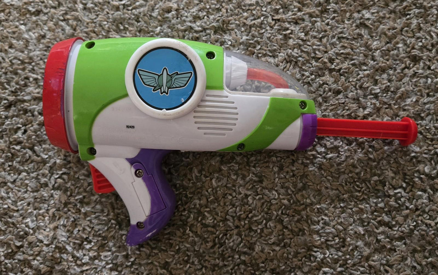 2009 Disney Pixar Buzz Lightyear Dart Gun WITHOUT Darts **NOT TESTED**