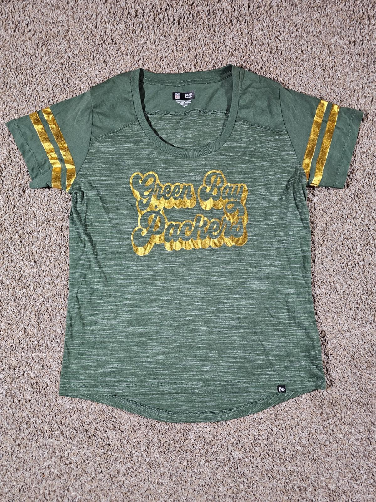 Nfl Team Apparel Green Bay Packers Womens M New ERA Tshirt