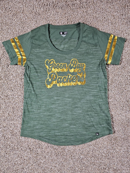 Nfl Team Apparel Green Bay Packers Womens M New ERA Tshirt
