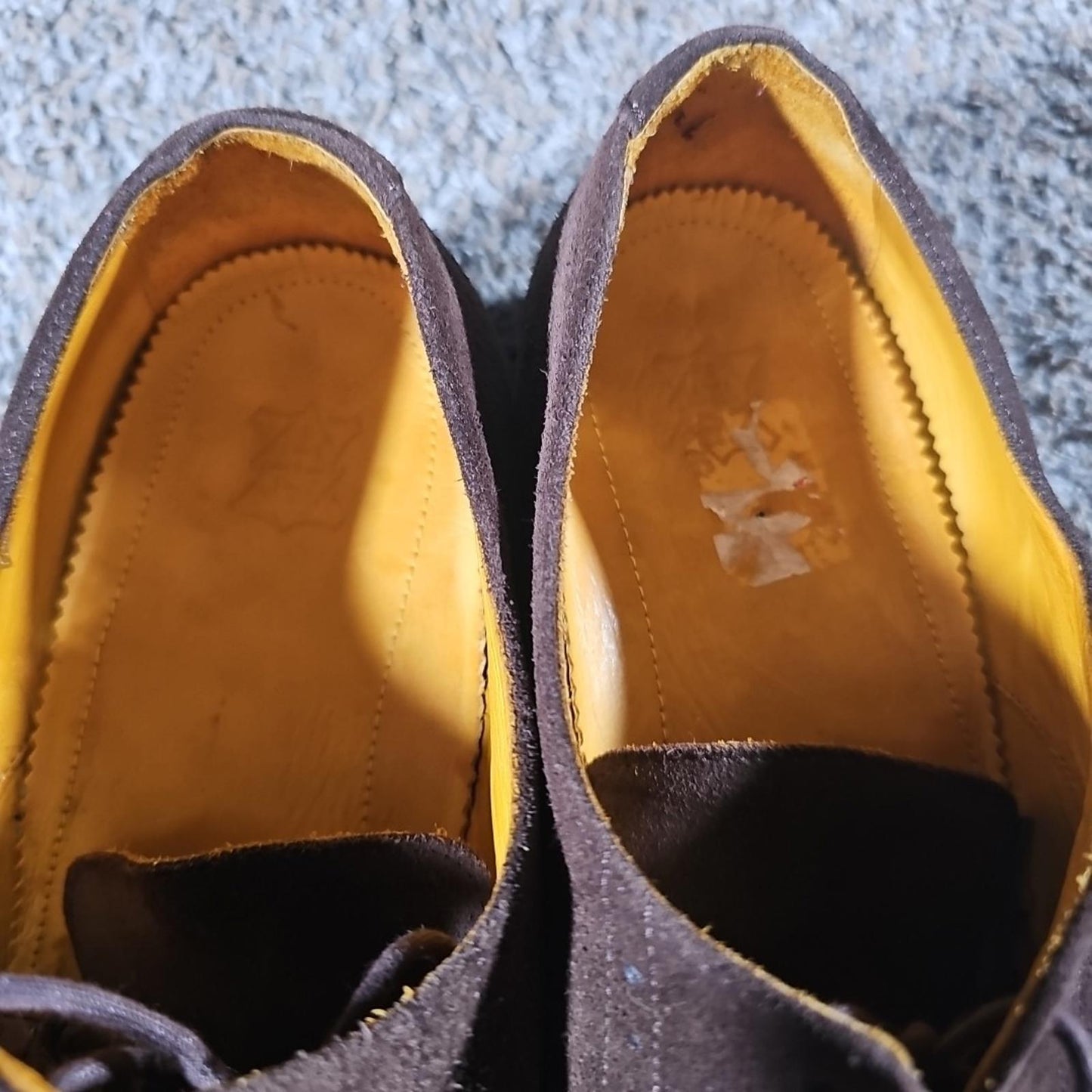 Undandy Genuine Leather Brown Wingtip Shoes Sz 46