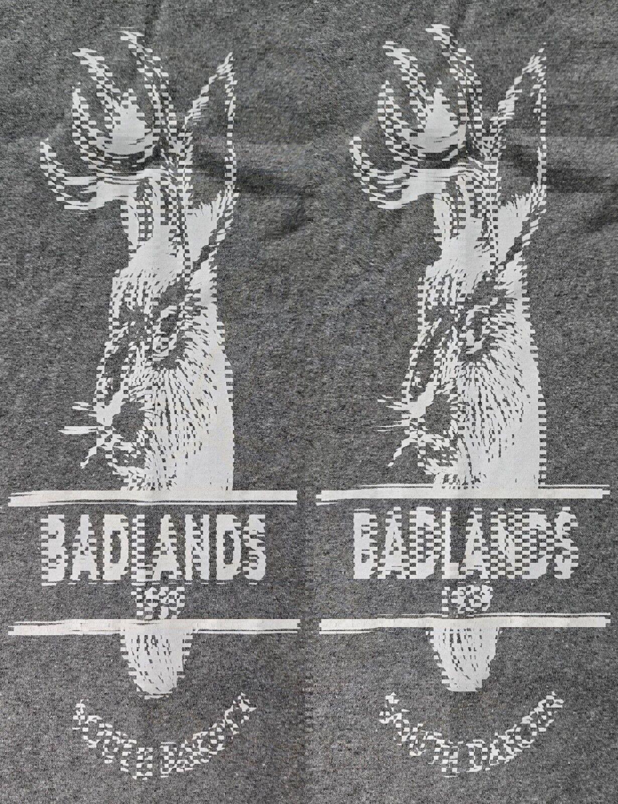 Gray Badlands South Dakota Jackalope TShirt Size XL