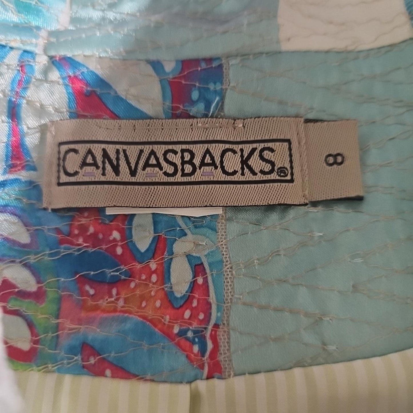 Canvasbacks Sz 8 Floral Coral Blazer