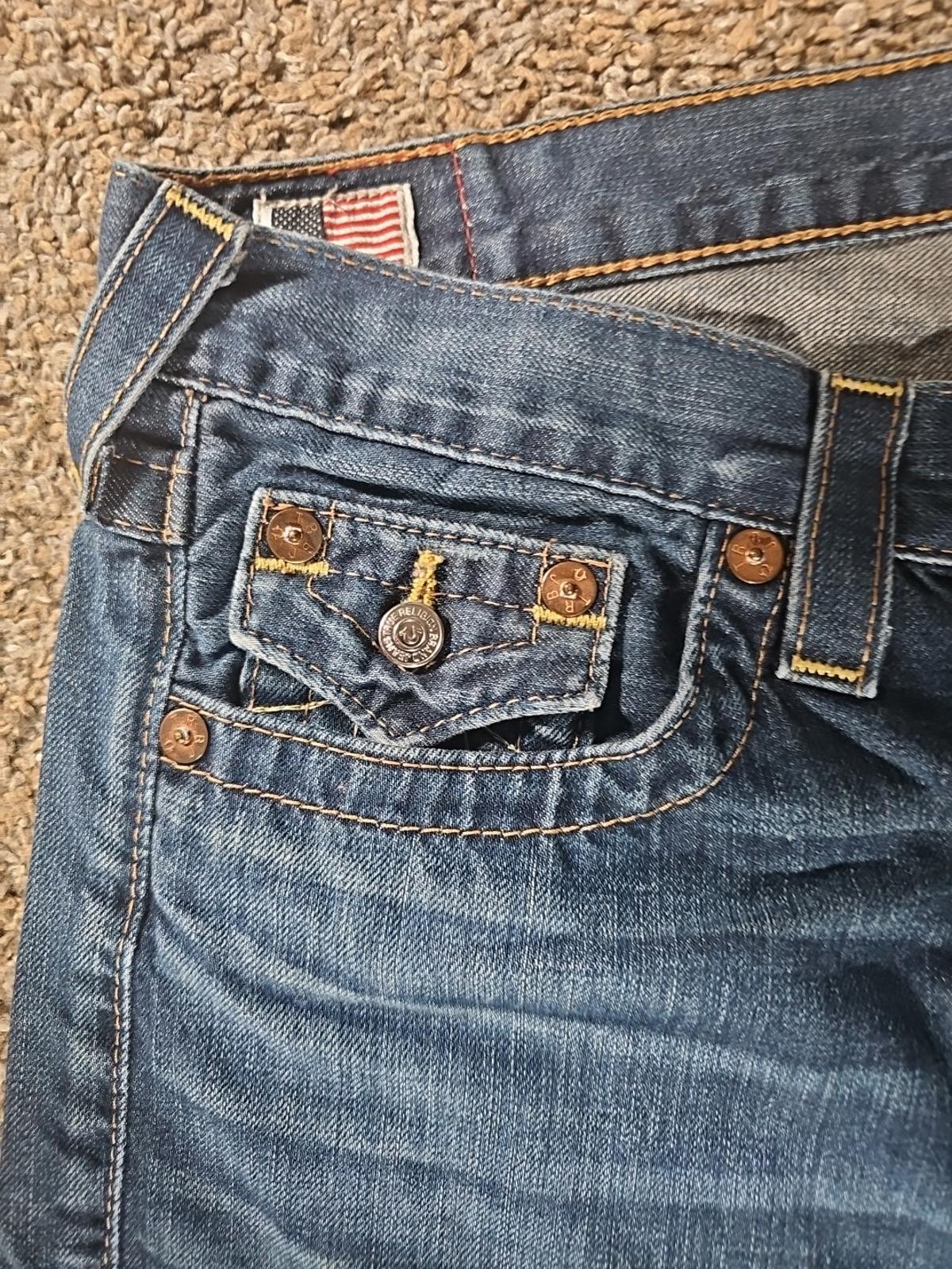 True Religion Jordan Sz 28 Flap Pockets Jeans