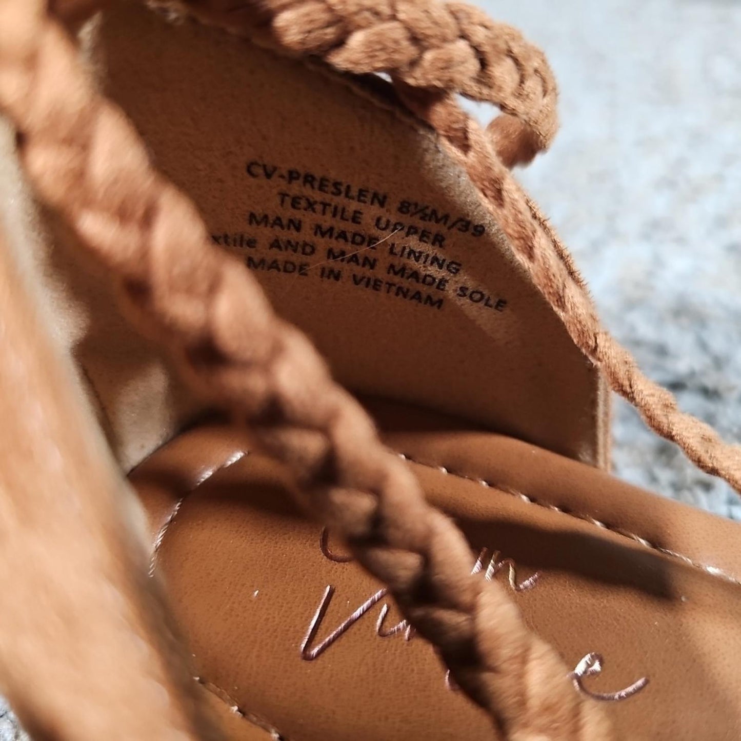 Crown Vintage Preslen 8.5US 39 Gladiator Rope Strap Sandals