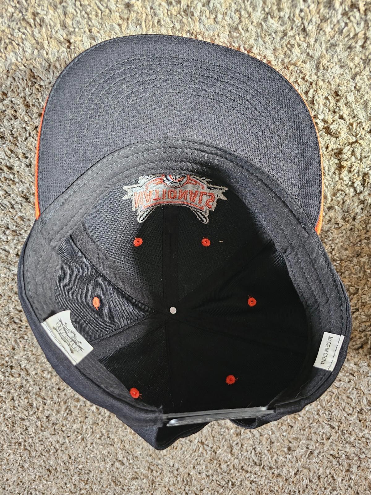 The Youth Baseball Nationals Snapback Hat Black Embroidered