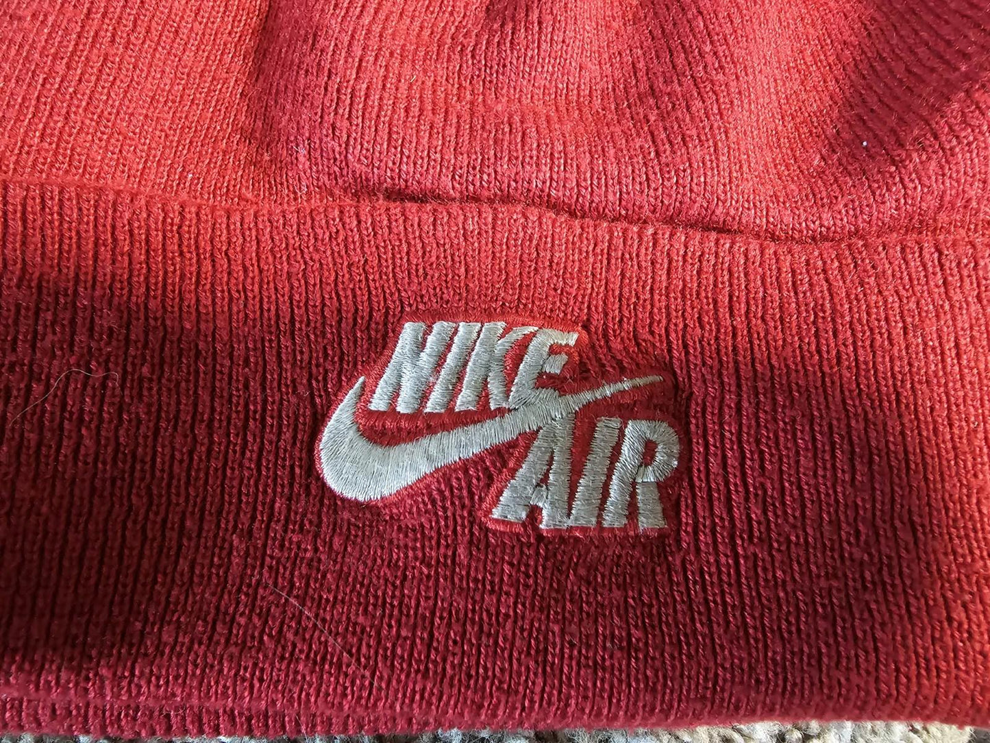 Nike Air red beanie