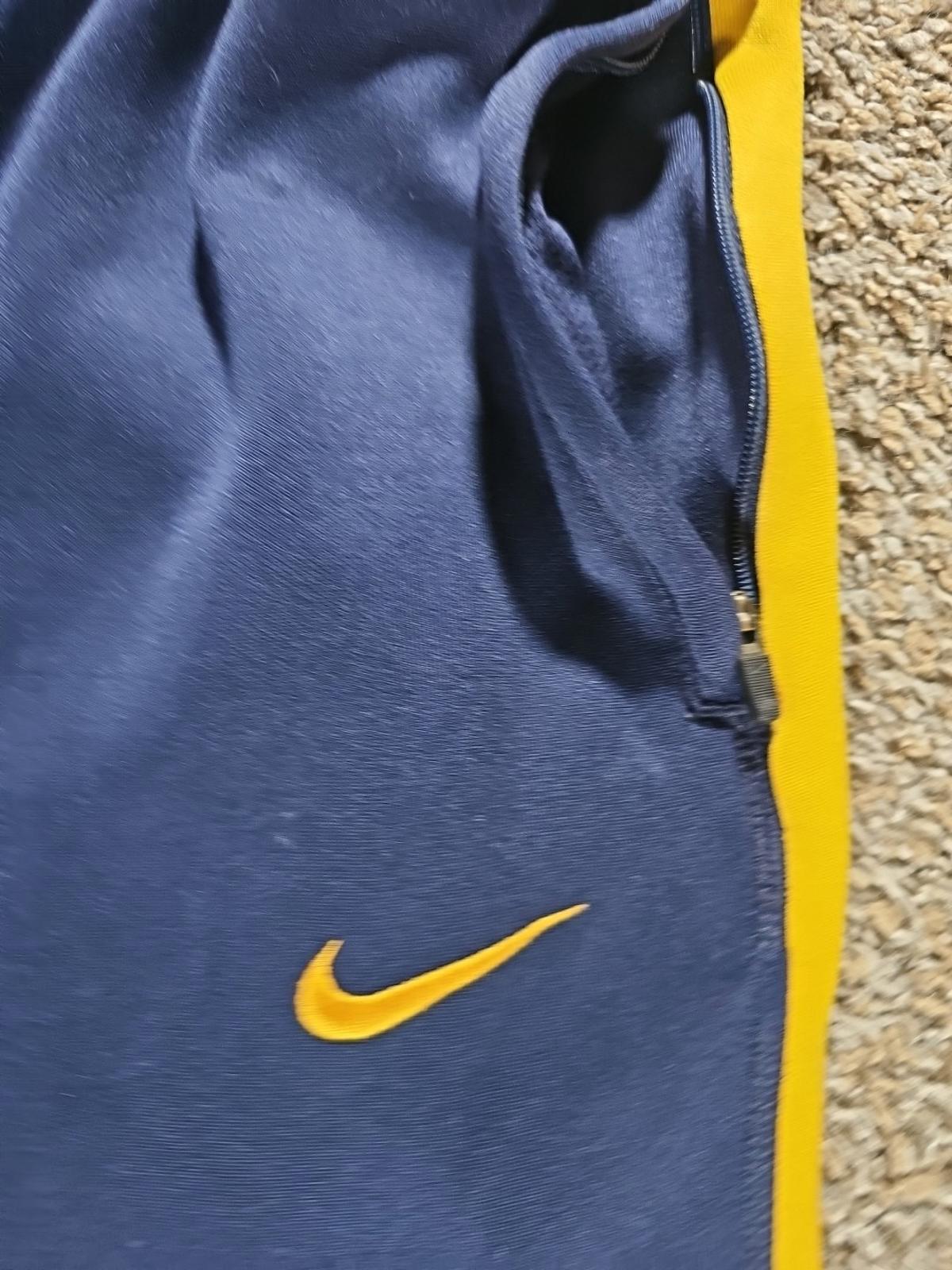 Nike Dri-Fit XL Blue Gold Athletic Pants